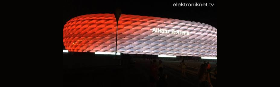 Lichteffekte: Allianz Arena mit neuer LED-Technik