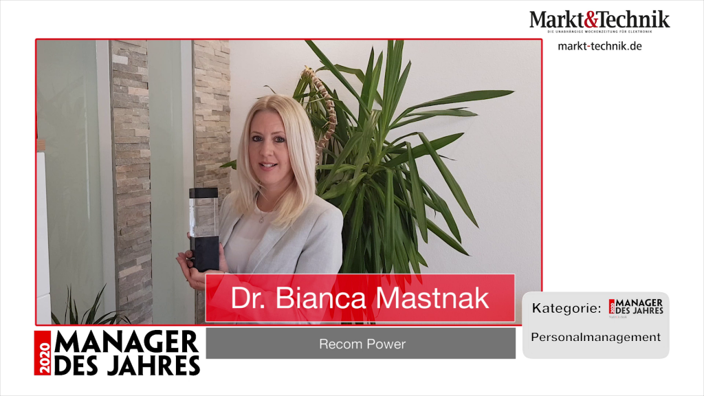 »Manager des Jahres 2020«: Dr. Bianca Mastnak