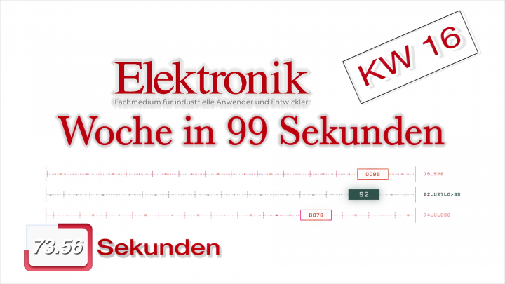 Die Elektronik-Woche in 99 Sekunden - KW16
