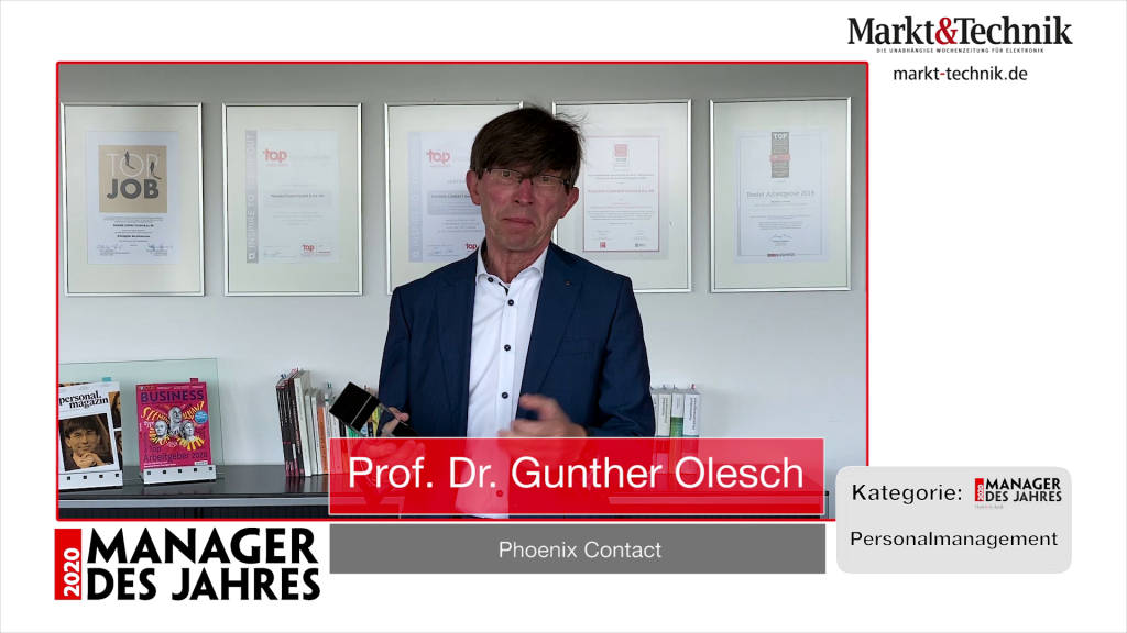 »Manager des Jahres 2020«: Prof. Dr. Gunther Olesch