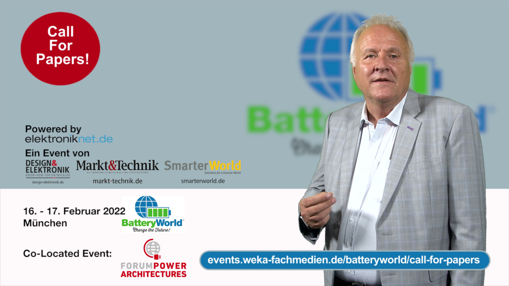 Call for Papers für die BatteryWorld 2022