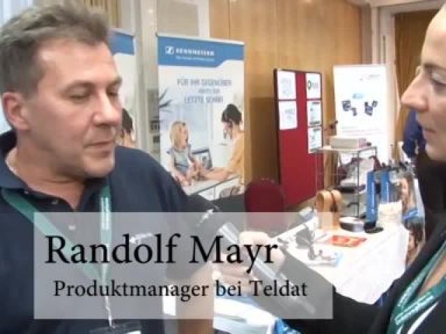 Claudia Rayling (funkschau) im Interview mit Randolf Mayr, Produktmanager bei Teldat.