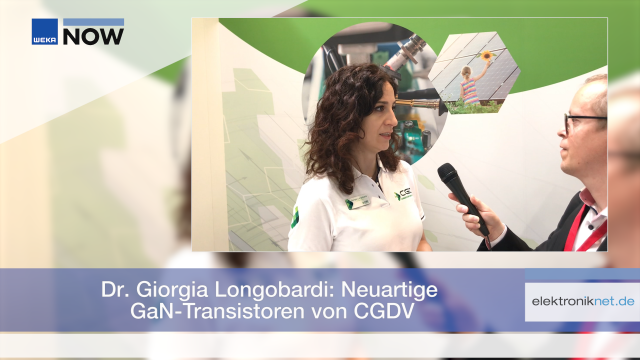 Auf der PCIM Europe hat Cambridge GaN Devices (CGD) neuartige GaN-Transistoren, die sich genauso einfach und robust ansteuern lassen wie Silizium-MOSFETs. Darüber sprachen wir mit Dr. Giorgia Longobardi, CEO und Mitgründerin von CGD.