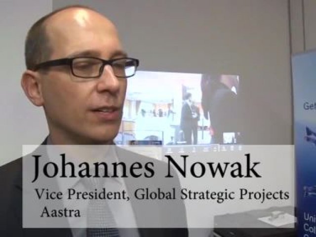 Claudia Rayling (funkschau) im Interview mit Johannes Nowak, Vice President, Global Strategic Projects bei Aastra.