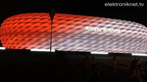Lichteffekte: Allianz Arena mit neuer LED-Technik