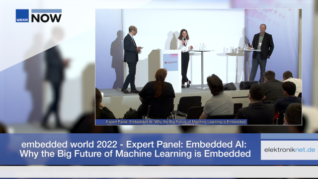 &quot;Embedded AI: Why the Big Future of Machine Learning is Embedded&quot; lautete der Titel einer Diskussionsrunde mit namhaften Experten auf der embedded world 2022. Nach dem Expertentalk haben wir mit Christopher Rogers, SensiML, und Corinna Babin, STMicroelectronics, gesprochen.