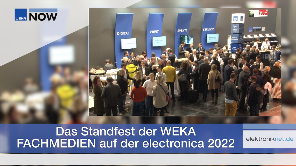 Das Standfest der WEKA FACHMEDIEN auf der electronica 2022