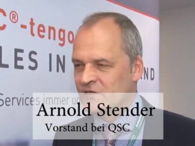 Claudia Rayling (funkschau) im Interview mit Arnold Stender, Vorstand bei QSC.